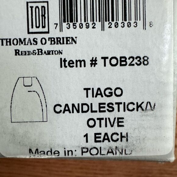 Reed & Barton Tiago‎ Reversible Candlestick/Votive Holder Thomas O’Brien Crystal - Picture 2 of 10